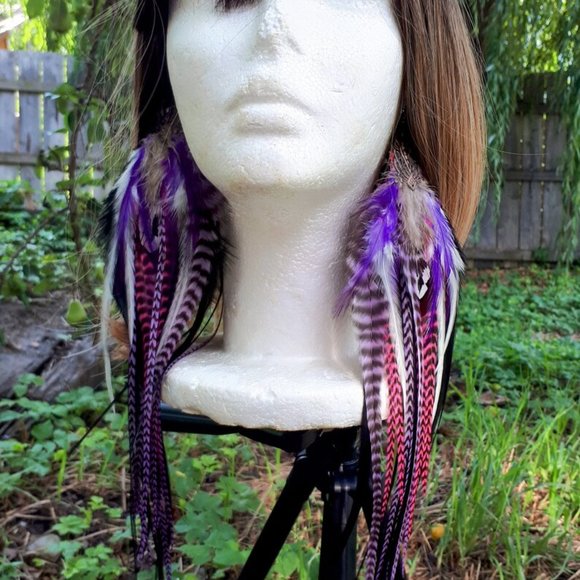 Handmade Owlita inspired feather earrings - Picture 4 of 4